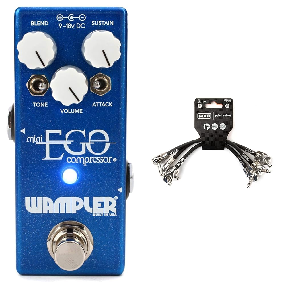 Amazon.com: Wampler Mini Ego Compressor Guitar Pedal and MXR 3